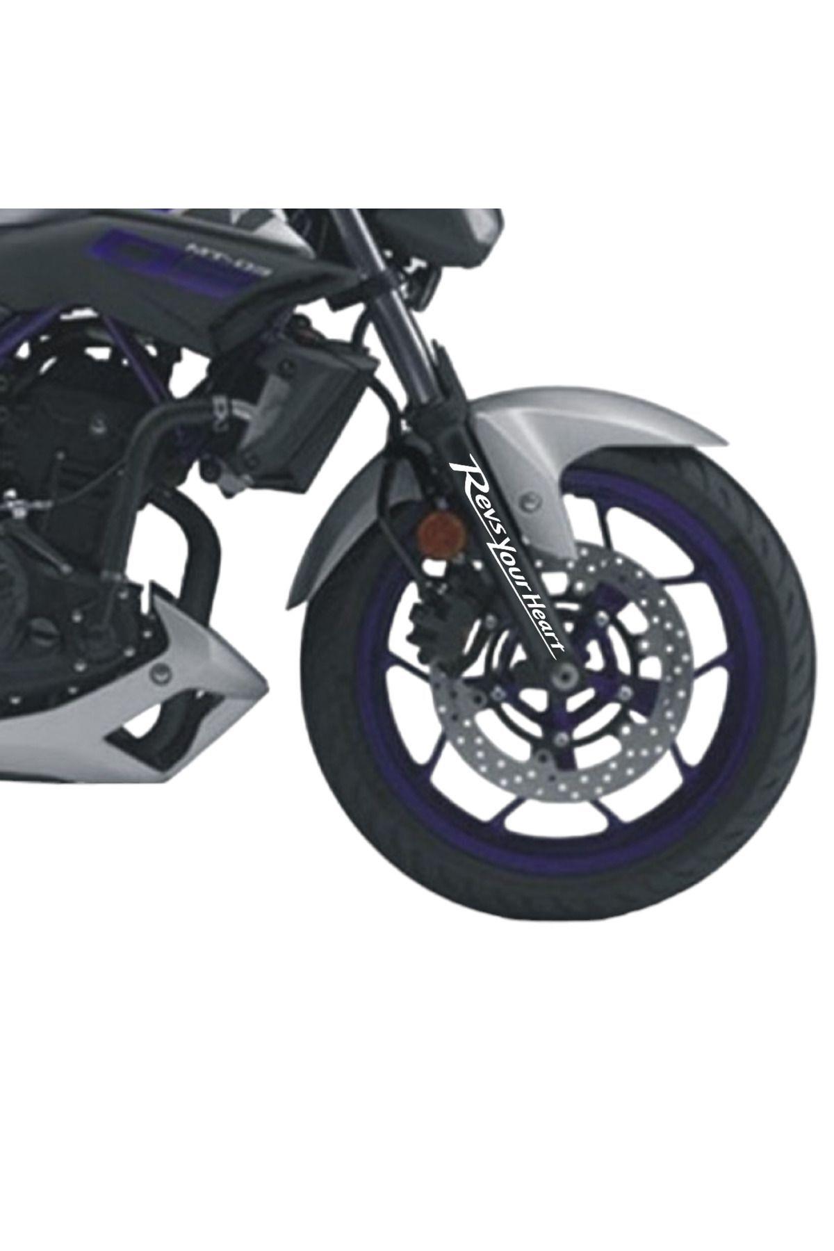 Revs Your Heart Yamaha Sticker – 24×3 cm, 2 Pieces