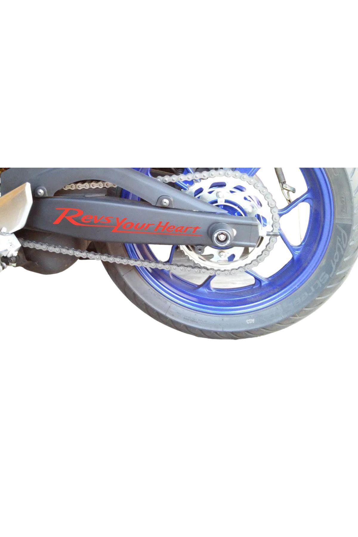 Revs Your Heart Yamaha Sticker – 24×3 cm, 2 Pieces