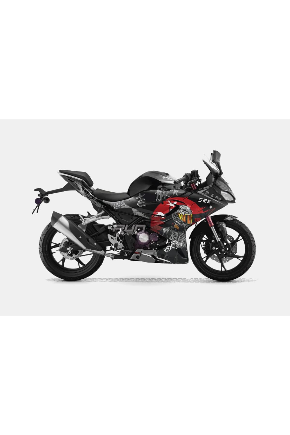 RKS SRK 12-250R JAPAN COATED MODEL GRAPHIC STICKER KIT