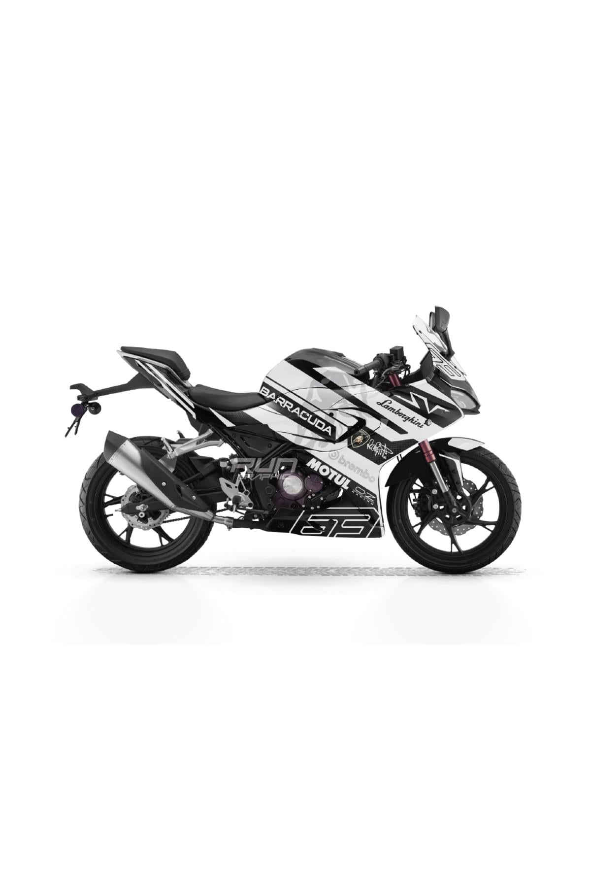 RKS SRK 12-250R LAMBO COATED MODEL GRAPHIC STICKER KIT