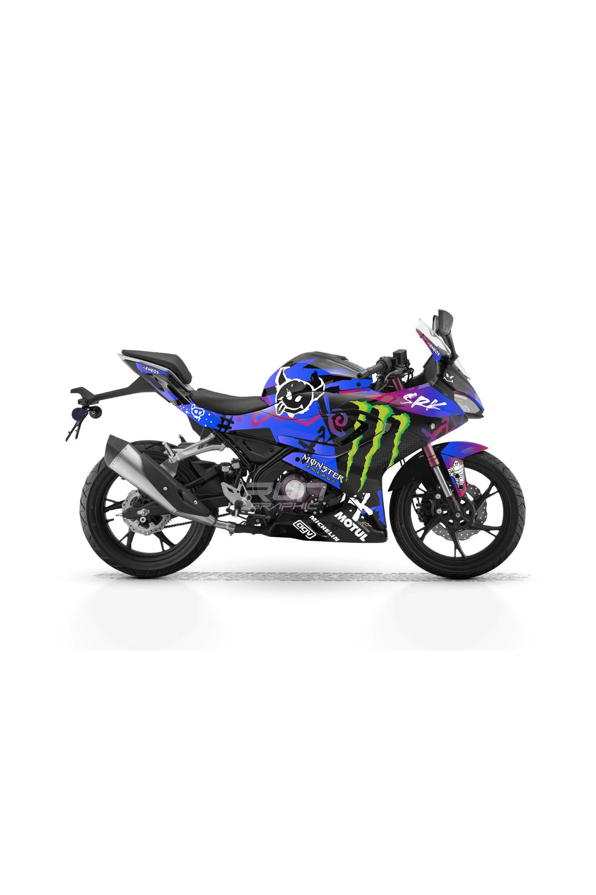 RKS SRK 125-250R CANAVAR GRAPHIC KIT STICKER SET COATED MODEL