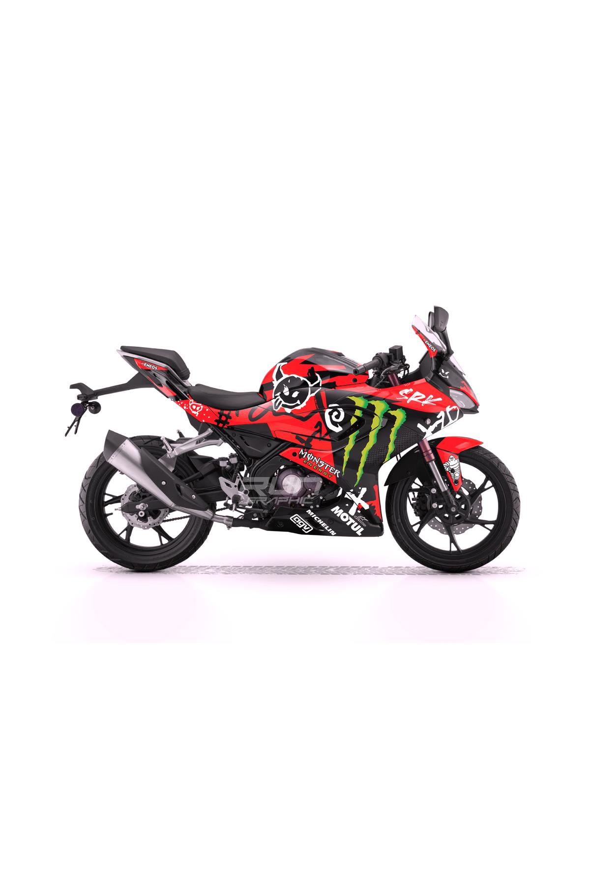 RKS SRK 125-250R CANAVAR GRAPHIC KIT STICKER SET COATED MODEL