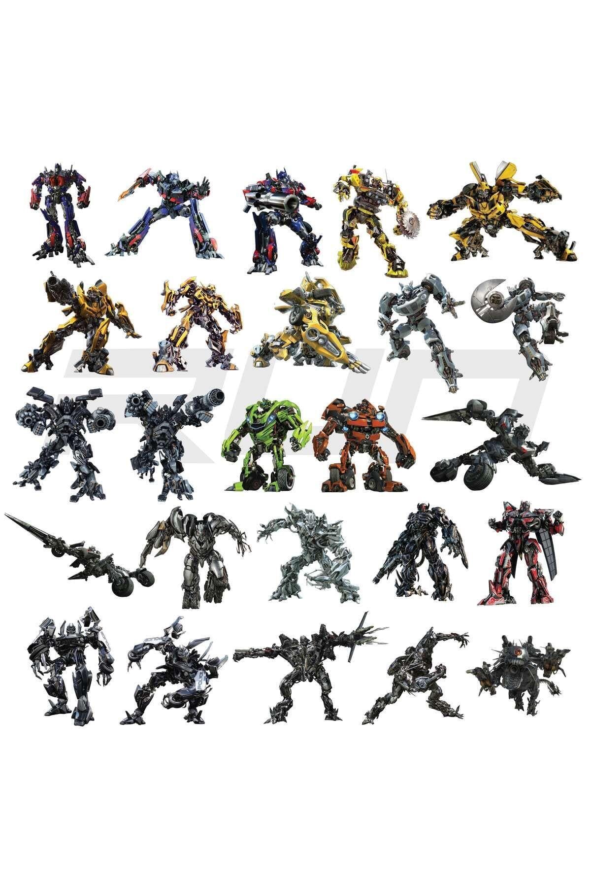 Transformers Medium Sticker Set (7cm) for Car, Motorcycle, Helmet, Laptop, Glass, Phone