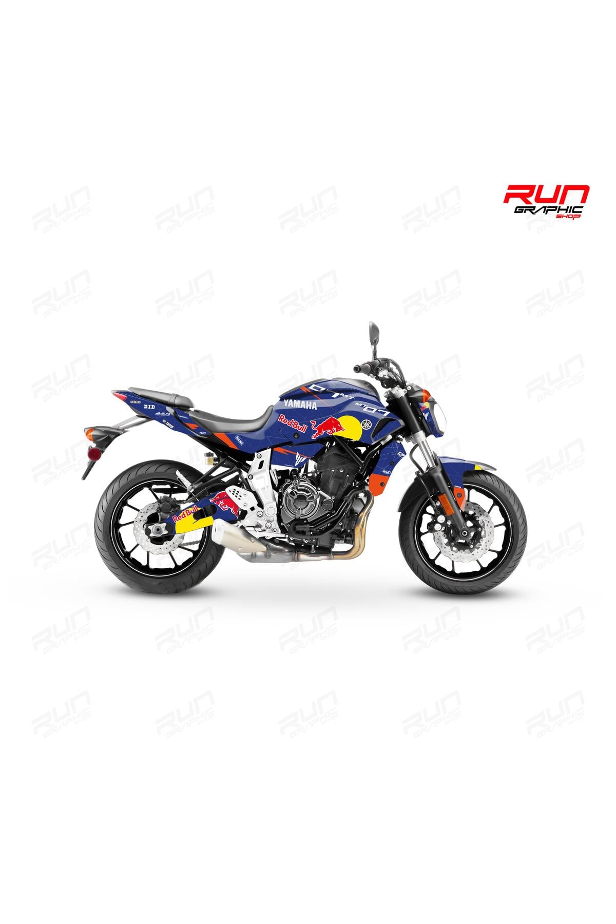YAMAHA 2014-17 MT 07 REDBUL GRAPHİC KİT STİCKER SET