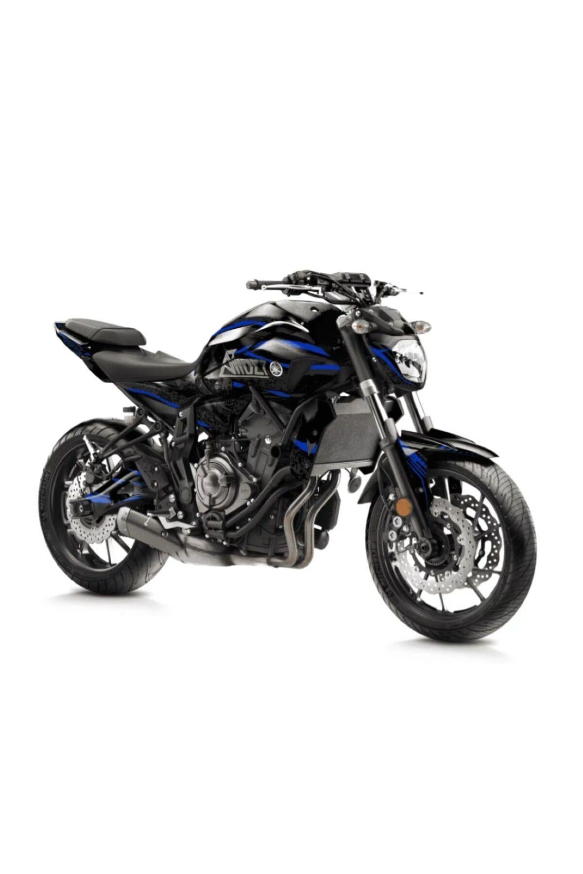 YAMAHA MT 07 2014-2017 MAVİ BLADE FULL BODY KİT STİCKER SET