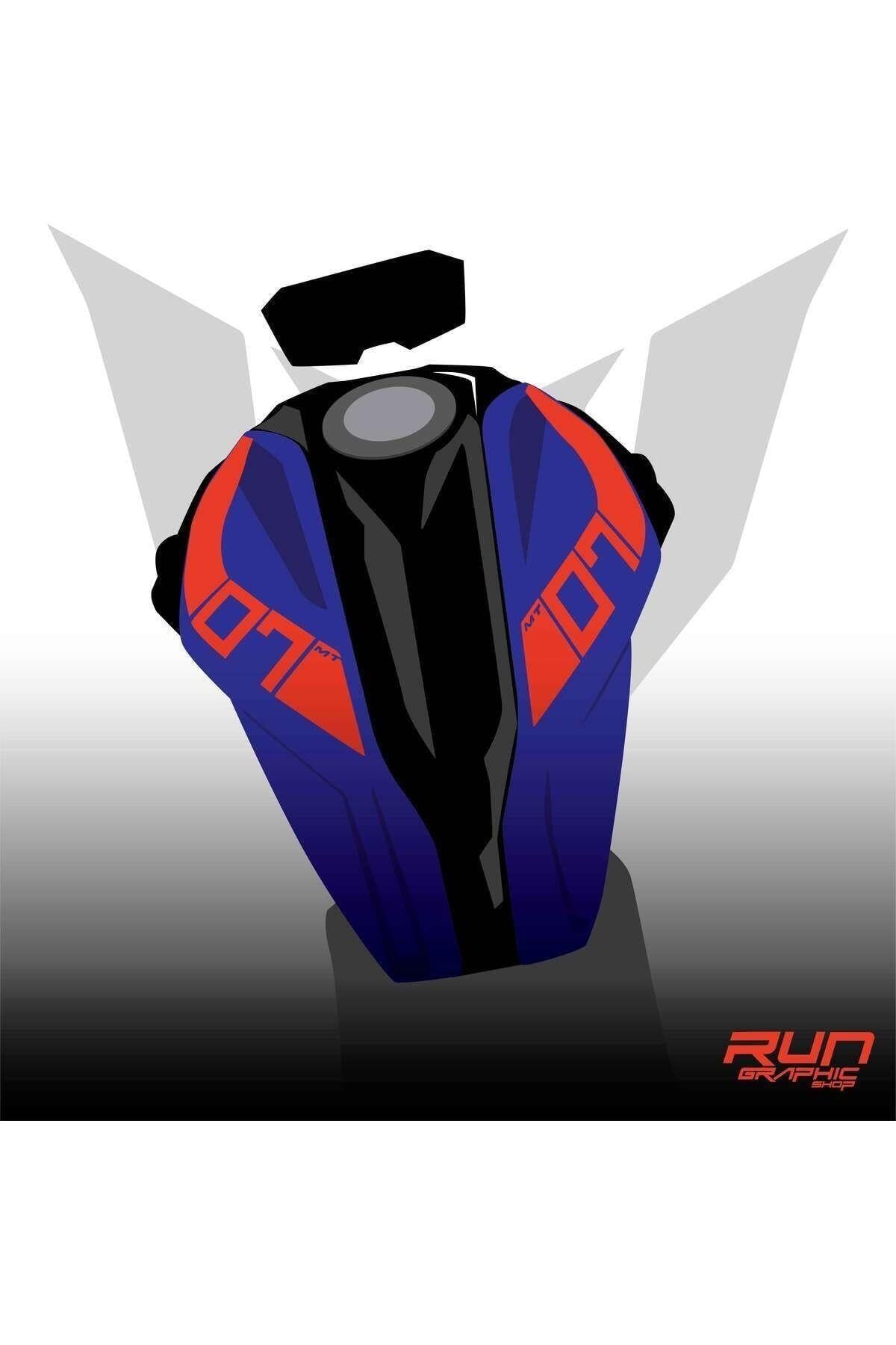 Yamaha MT 07 2018-2019 Compatible Aqua Green Fuel Tank Sticker