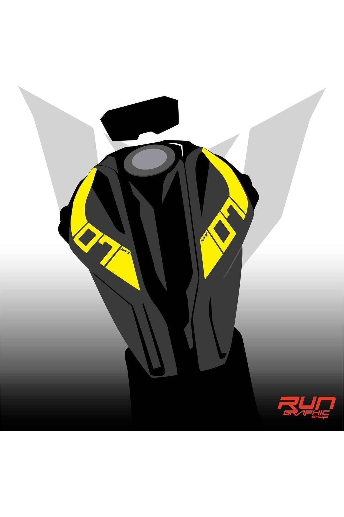 YAMAHA MT 07 2018-2019 GREEN FUEL TANK STICKER
