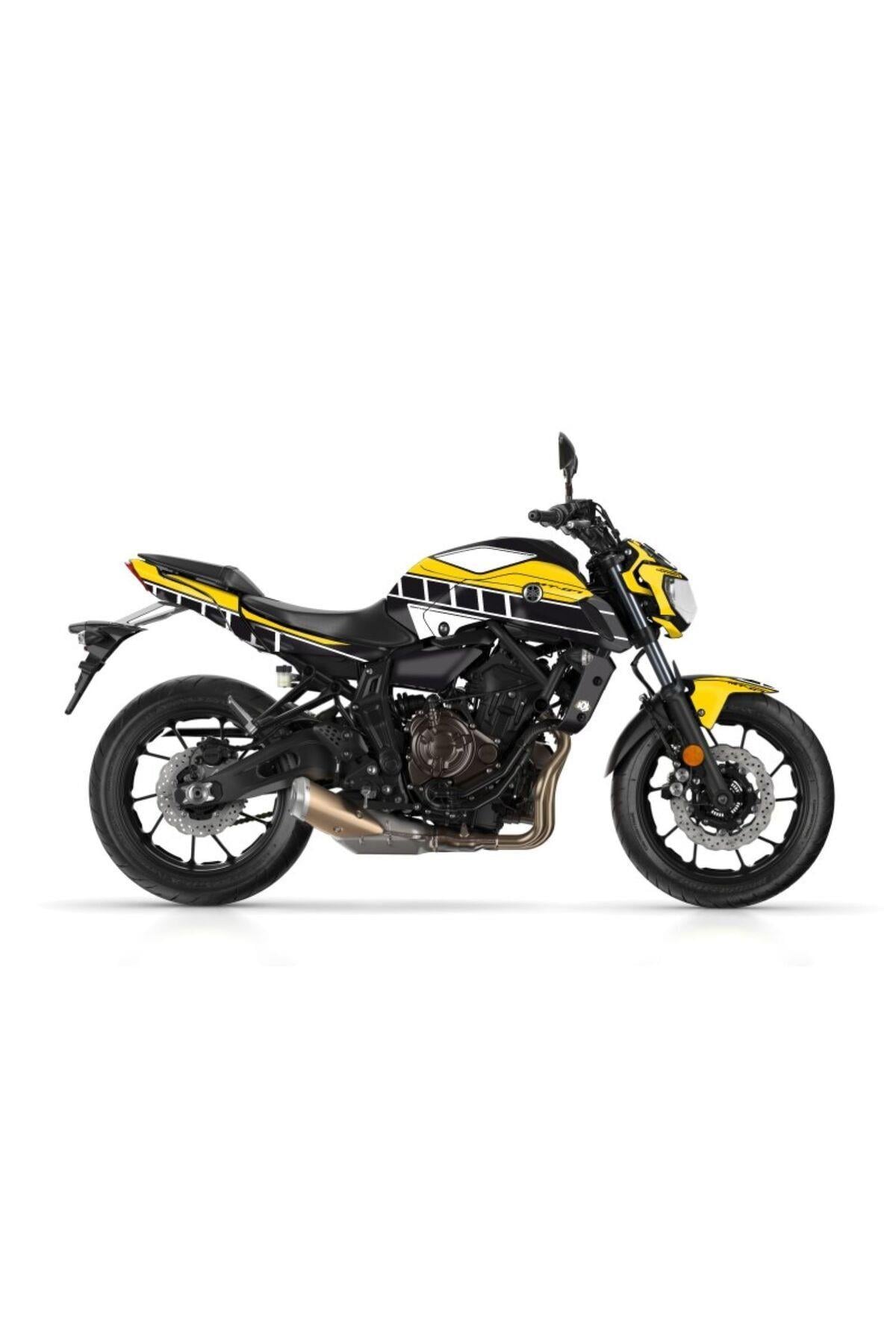 YAMAHA MT 07 2018-2019 Compatible 60 th YELLOW STİCKER SET FULL BODY KIT