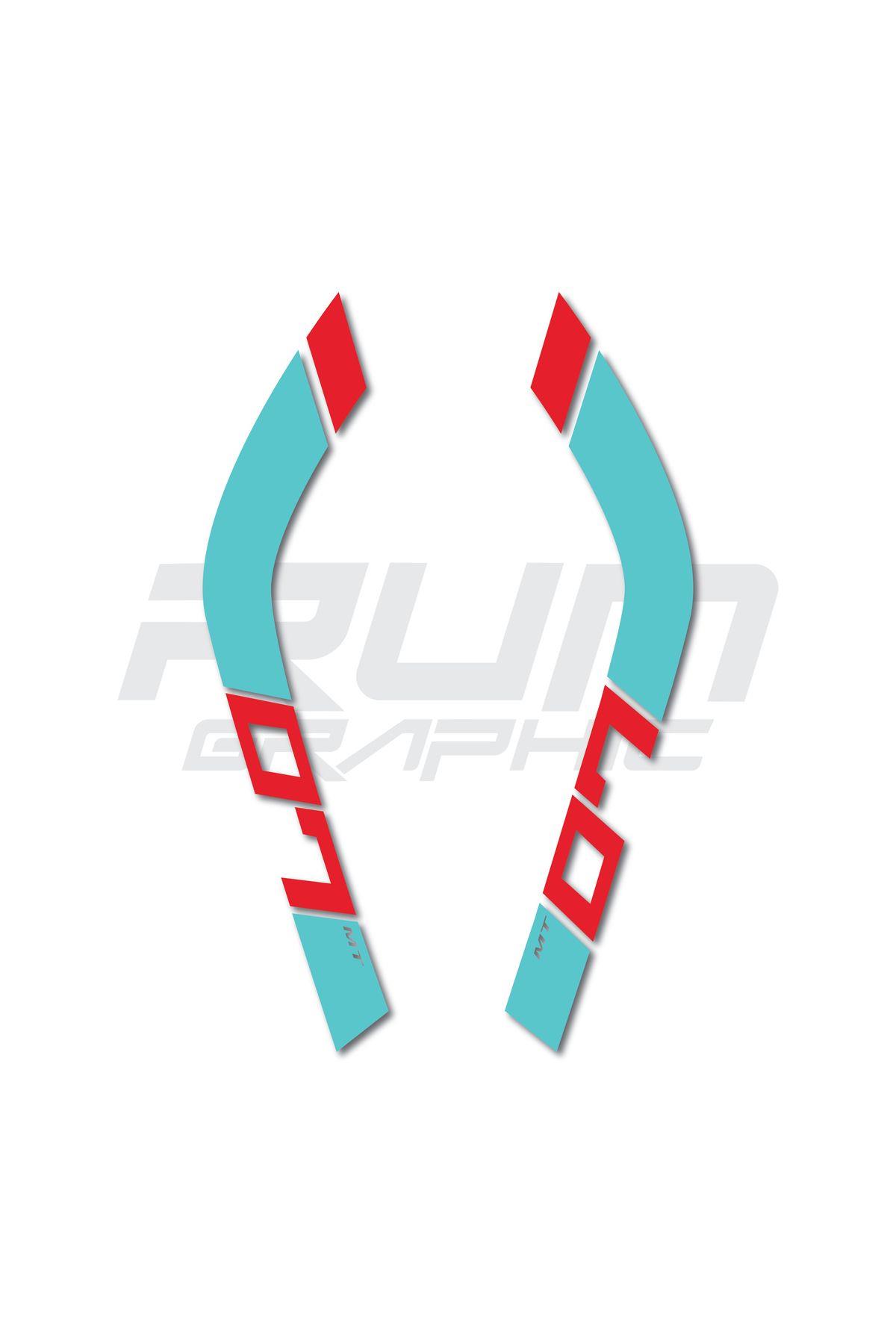YAMAHA MT-07 2020–2024 FUEL TANK STICKER MODEL