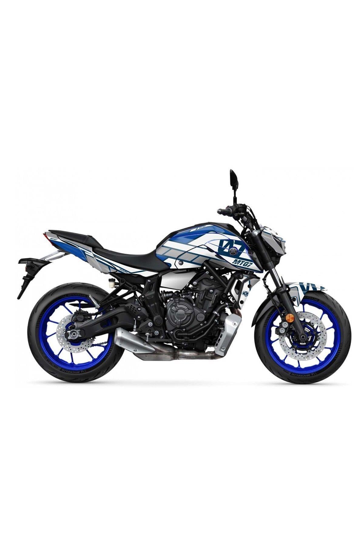 YAMAHA MT 07 2020-2024 Uyumlu GRI SERTLI STİCKER SET FULL BODY KIT MDL2