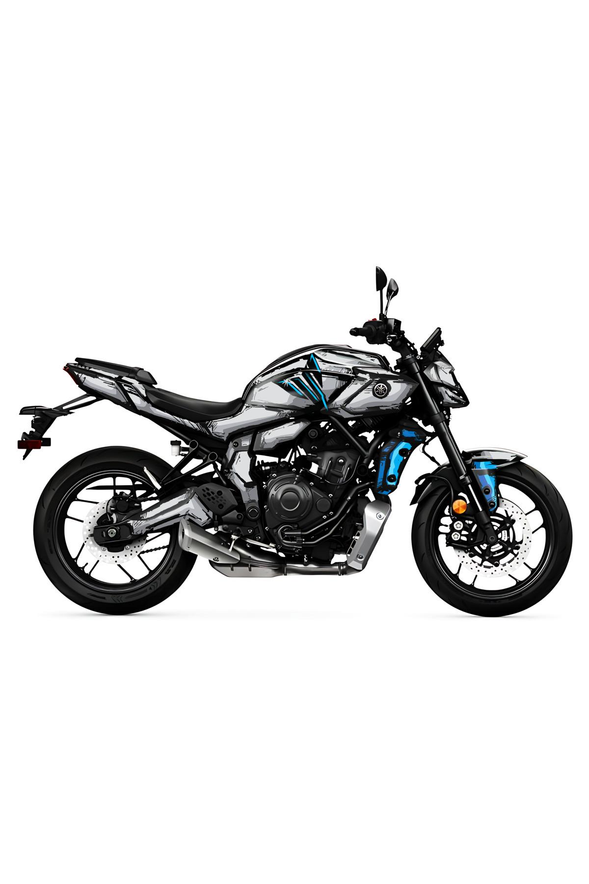 YAMAHA MT 07 2025 CARTOON GRAPHİC KİT STİCKER SET