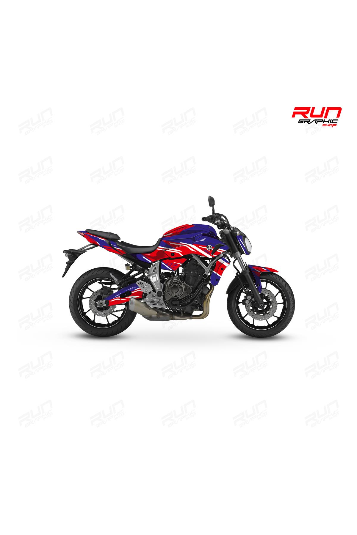 YAMAHA MT 07 GEN1 FLAT GRAPHİC KİT STİCKER SET