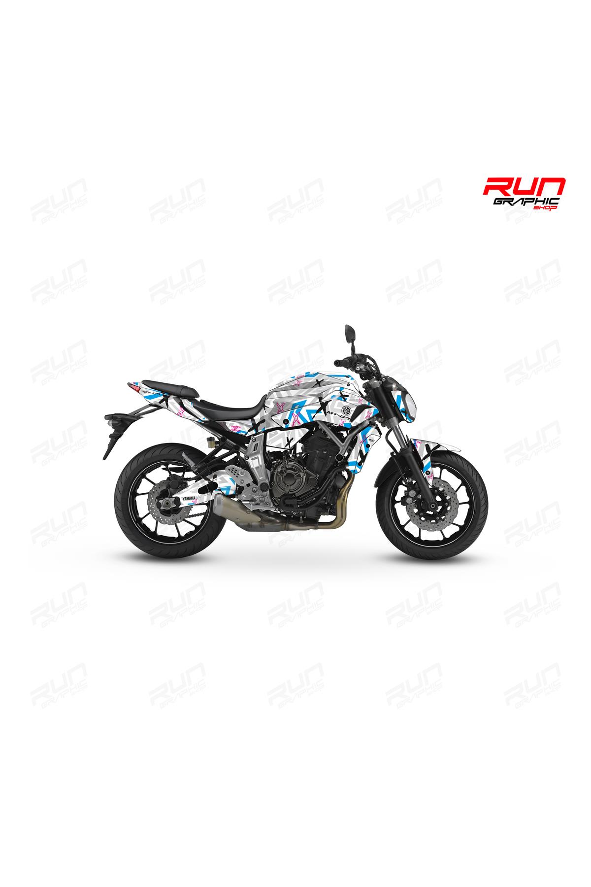 YAMAHA MT 07 GEN1 X GRAPHİC KİT STİCKER SET