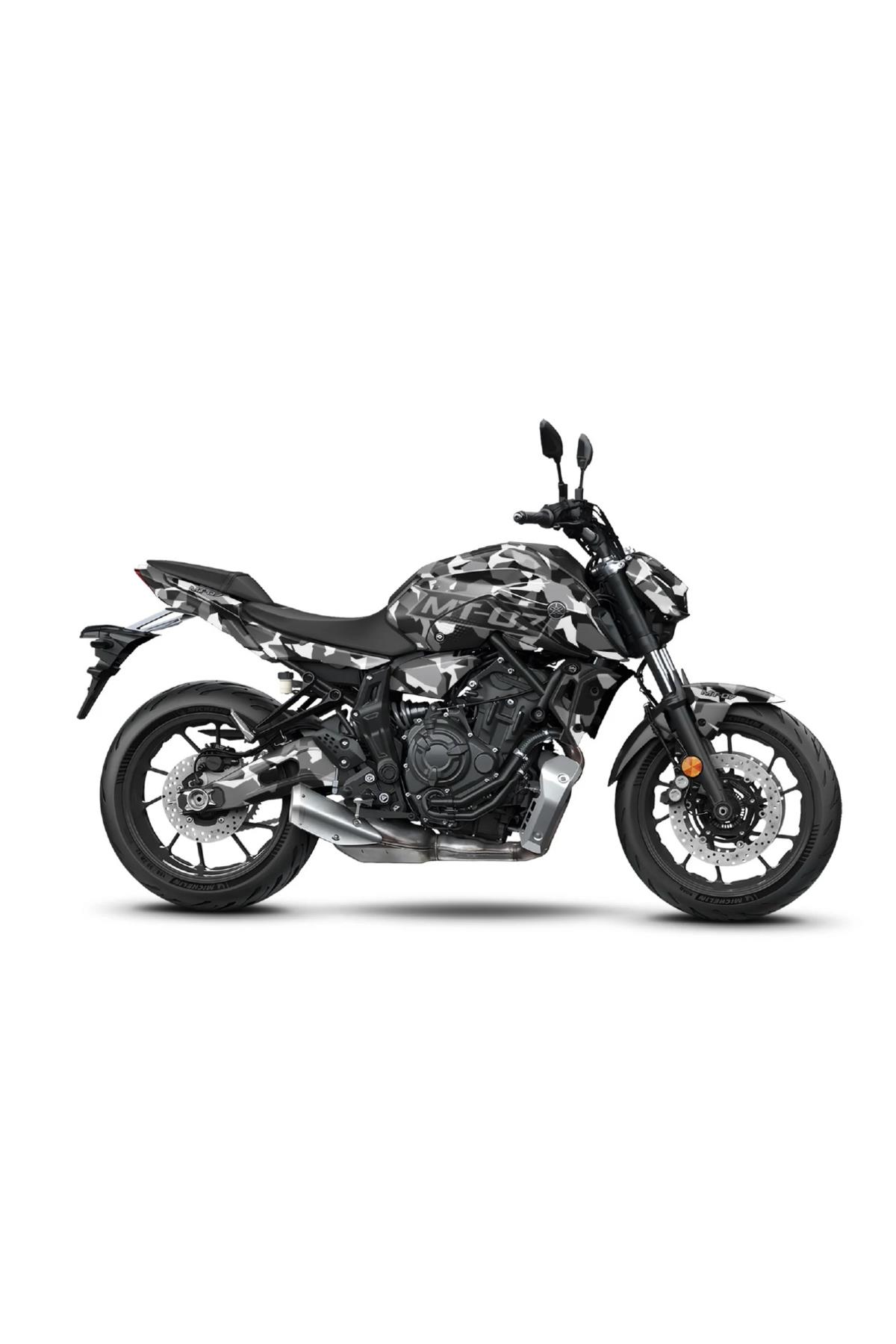 YAMAHA MT 07 GEN3 KAMUFLAJ GRAPHİC KİT STİCKER SET