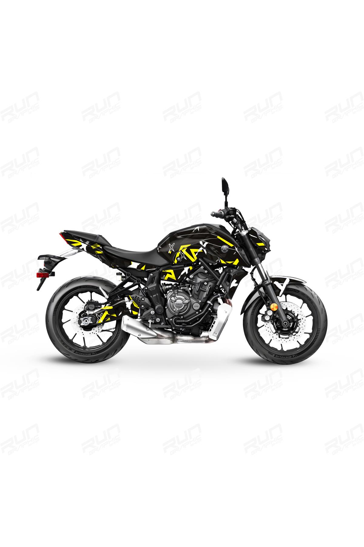 YAMAHA MT 07 GEN3 KAMUFLAJ GRAPHİC KİT STİCKER SET