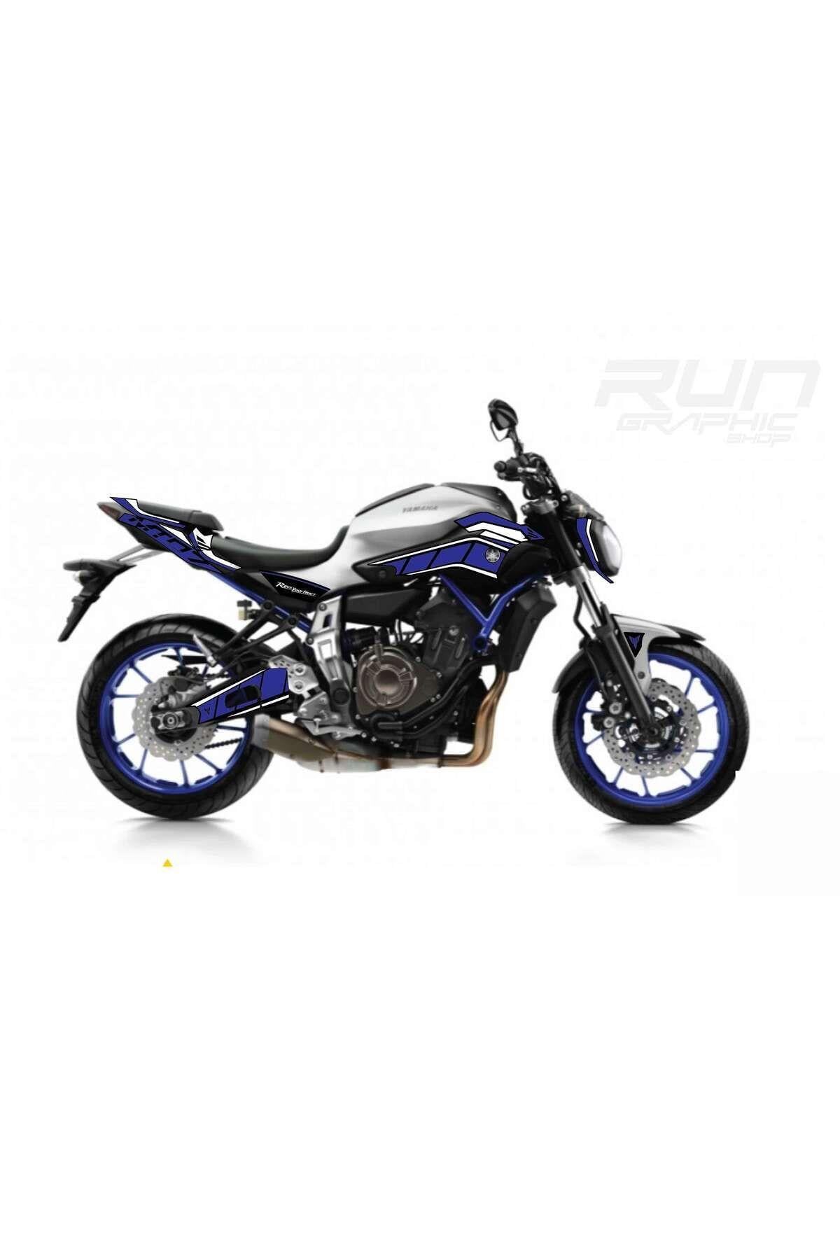 Yamaha MT 07 Race Blue Blue Sticker Set