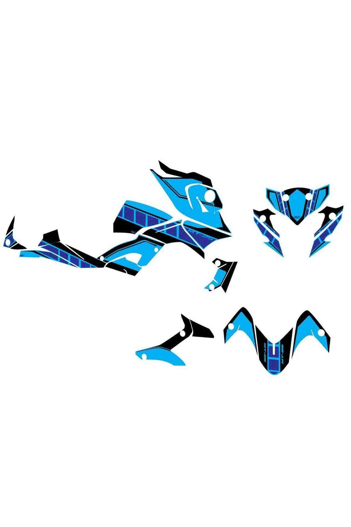 Yamaha MT-25 2014-2018 Light Blue 2 Sticker Set