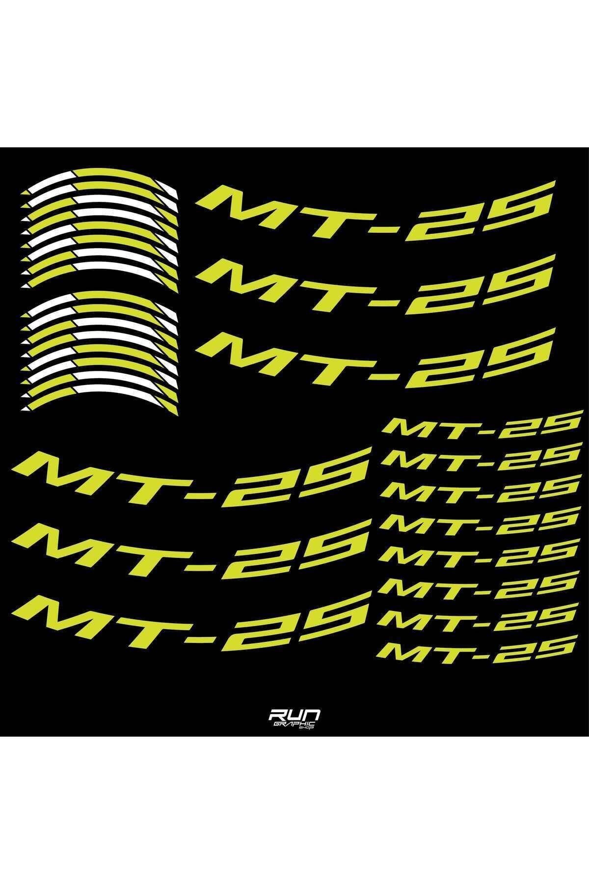 Yamaha YZF M 25 Green Rim Stripe Sticker