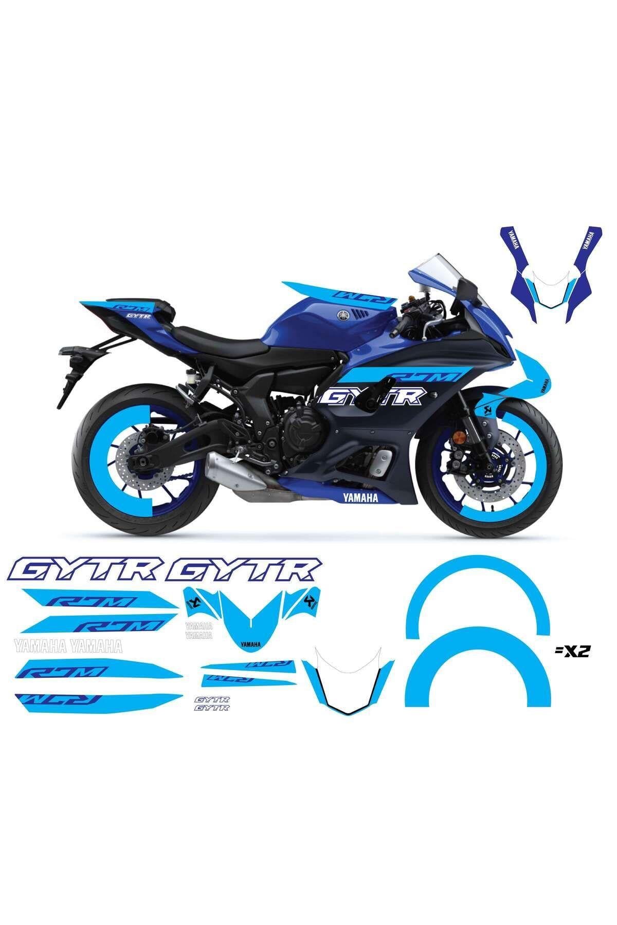 YAMAHA YZF R7M MAVİ STİCKER SET
