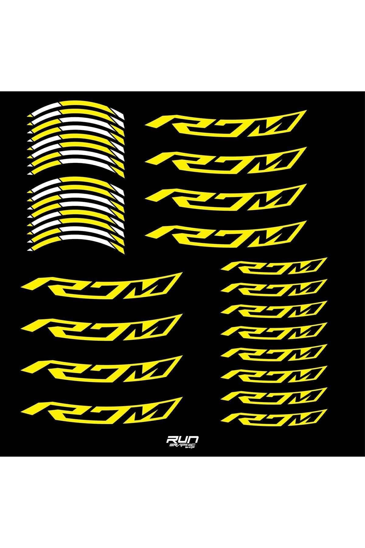 Yamaha YZF R7M Yellow Rim Stripe Sticker