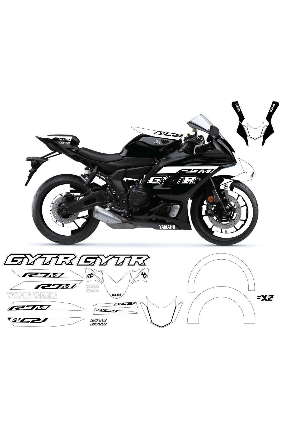 YAMAHA YZF R7M WHİTE STİCKER SET