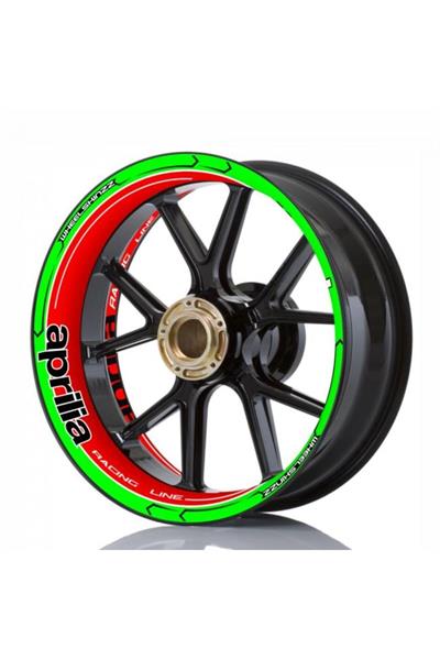 APRİLLA MOTOSİKLET JANT ŞERİDİ 17 INC Uyumlu STİCKER FULL TAKIM SET