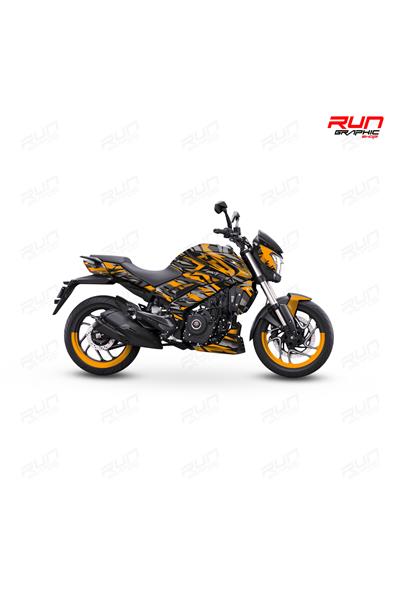 Bajaj Dominar 400 & 250 Red Stripe Full Coated Graphic Kit Motorcycle Sticker Set