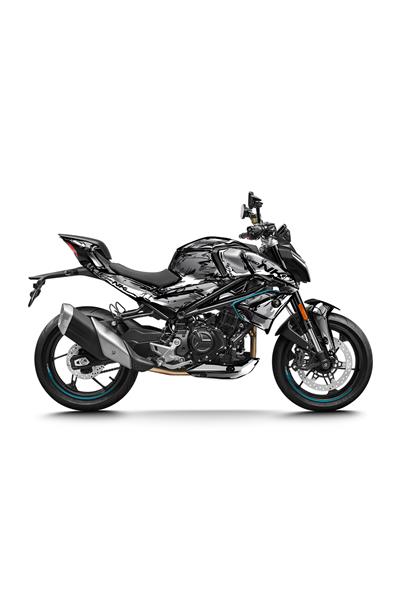 CF Moto NK 450 Sarı Cartoon Desenli Tam Kaplama Grafik Kiti, Motosiklet Sticker Seti
