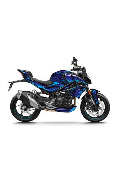 CF Moto NK 450 Sarı Cartoon Desenli Tam Kaplama Grafik Kiti, Motosiklet Sticker Seti