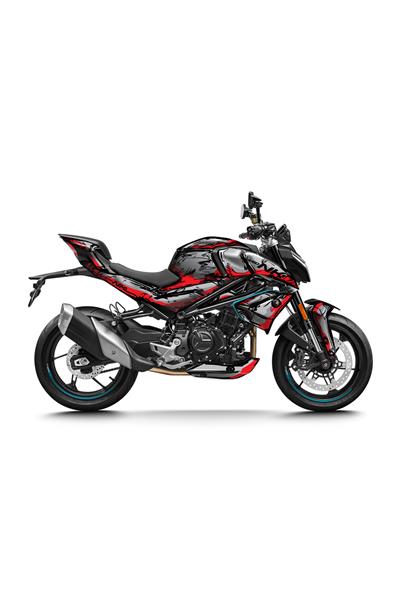 CF Moto NK 450 Sarı Cartoon Desenli Tam Kaplama Grafik Kiti, Motosiklet Sticker Seti