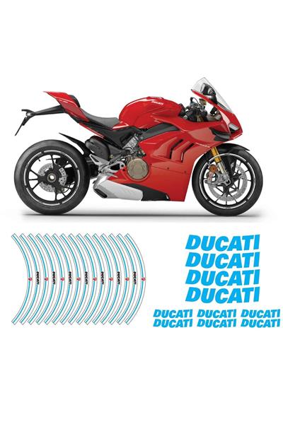 DUCATİ MAVİ JANT ŞERİDİ JANT İÇİ YAZILI STİCKER