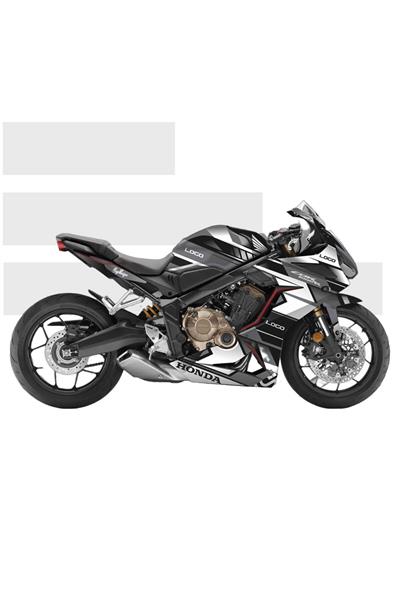 HONDA CBR 650R HANZALA BEYAZ GRI STİCKER SET FULL BODY KİT