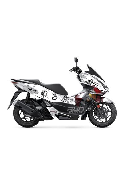 HONDA PCX 2021–2024 JAPAN COATED GRAPHIC SET KIT