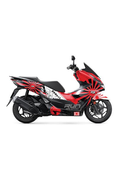 HONDA PCX 2021–2024 MIXED COATED GRAPHIC SET KIT