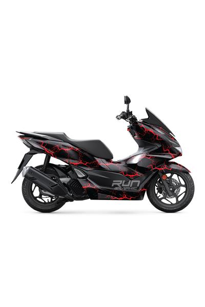 HONDA PCX 2021-2024 ŞİMŞEK KAPLAMA GRAFİK SETİ KİT