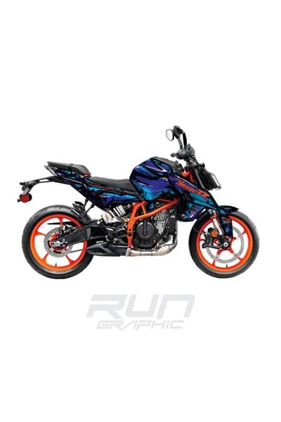KTM DUKE 390 CARTOON GRAPHİC KİT STİCKER SET