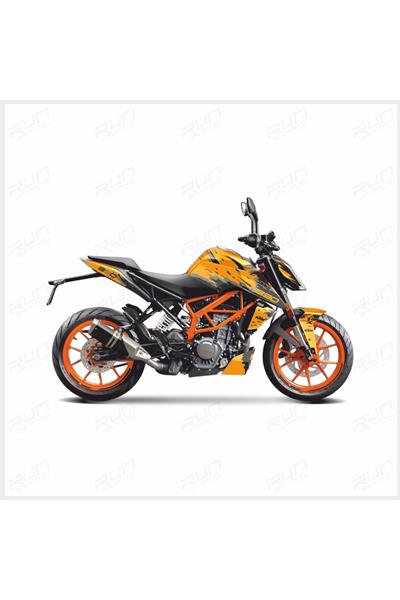 KTM DUKE 390 WAVY FULL BODY KIT STICKER SET MT1