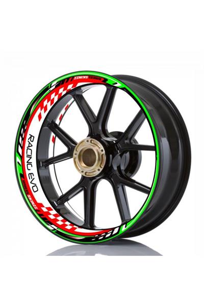 Model Motorcycle Wheel Stripe 17-Inch Sticker Full Set