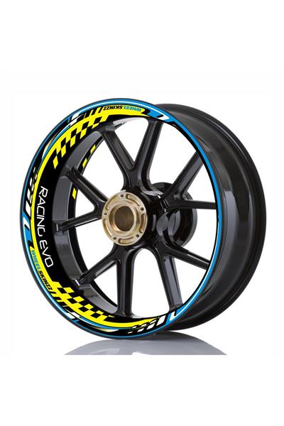 Model Motorcycle Wheel Stripe 17-Inch Sticker Full Set
