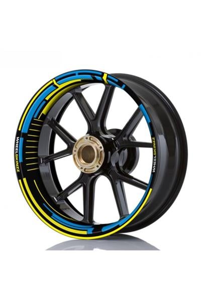 Model Motorcycle Wheel Stripe 17-Inch Sticker Full Set