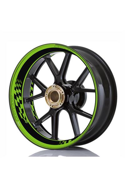 Model Motorcycle Wheel Stripe 17-Inch Sticker Full Set