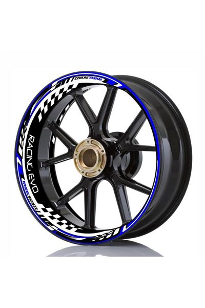 Model Motorcycle Wheel Stripe 17-Inch Sticker Full Set