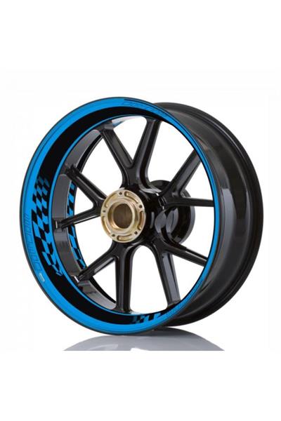 Model Motorcycle Wheel Stripe 17-Inch Sticker Full Set