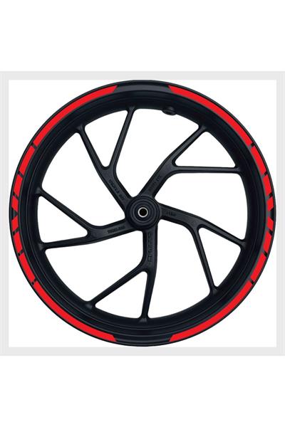 Motorcycle Purple Reflective Rim Sticker – For 17 Inch Wheels