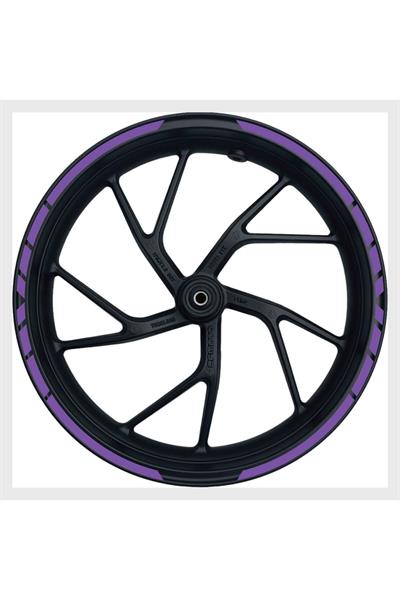 Motorcycle Purple Reflective Rim Sticker – For 17 Inch Wheels