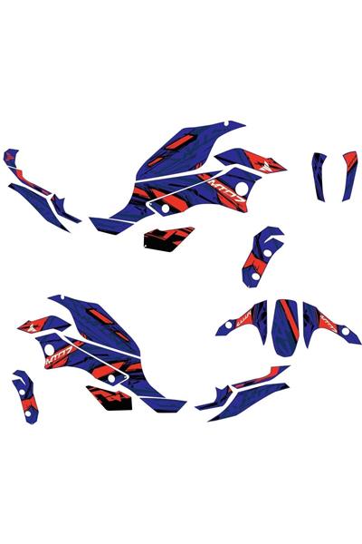 MT 07 2014-2017 STİCKER KİT SET MAVİ