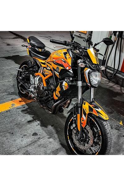 MT 07 2014-2017 Compatible Yellow Pikachu Sticker Kit Set