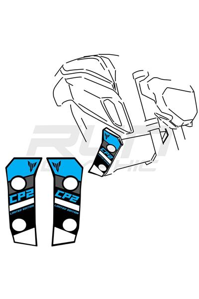 MT 07 2018-2019 Blue Radiator Sticker