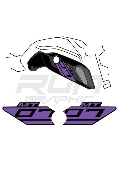 MT 07 2018-2019 Purple Ram Air Sticker