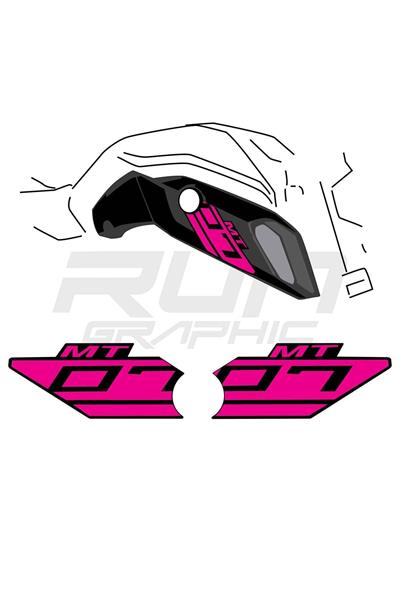 MT 07 2018-2019 Pink Ram Air Sticker